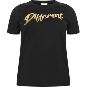 KAFFE CURVE Shirt 'Tiva'  goud / zwart