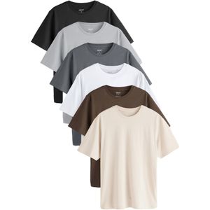 Next Shirt  crème / bruin / lichtgrijs / donkergrijs / zwart / wit