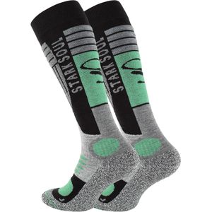 Stark Soul - Sportsokken - Grijs Gemêleerd - Mintgroen - Zwart - 2 Pack