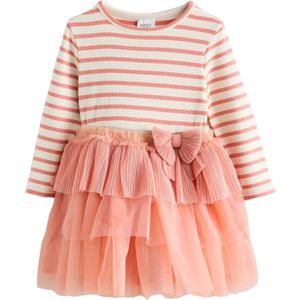 Next Jurk  lichtbeige / koraal