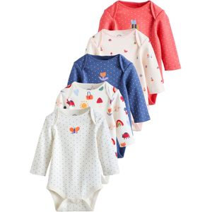 Next Rompertje/body  navy / oranje / rood / wit