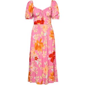 Laurella Jurk  lichtgeel / pastellila / donkeroranje / lichtroze