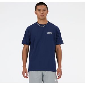 new balance Shirt 'Athletics'  blauw / wit