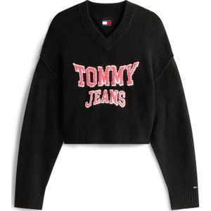 Tommy Jeans Trui  lichtrood / zwart / wit