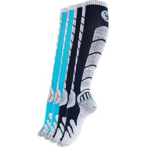 Stark Soul Sportsokken  neonblauw / donkerblauw / grijs