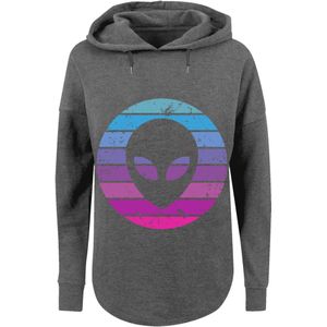 F4NT4STIC Sweatshirt 'Alien Kopf'  donkergrijs / gemengde kleuren