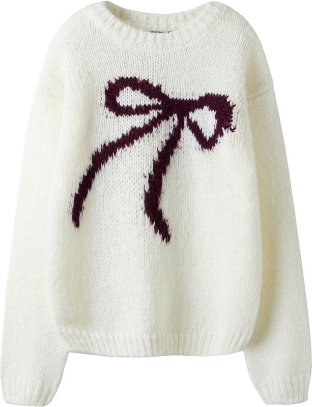 NAME IT Trui  bruin / wit