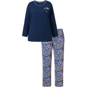 Ulla Popken Pyjamabroek  blauw / navy / nachtblauw / aqua