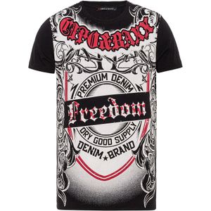 CIPO & BAXX Shirt  rood / zwart / wit