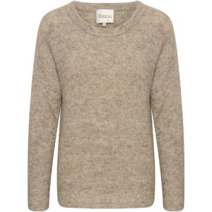 My Essential Wardrobe Trui  beige gemêleerd