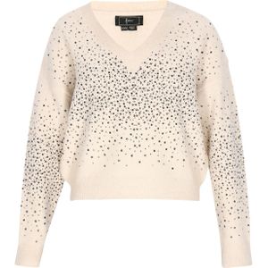 faina Trui  beige / zwart