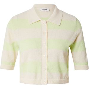 modström Gebreid vest 'Hollister'  beige / lichtgroen