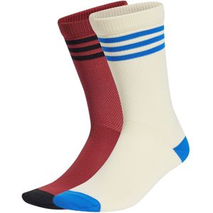 ADIDAS ORIGINALS Sokken 'Textured Crew 2 Pairs'  blauw / roestrood / zwart / wit