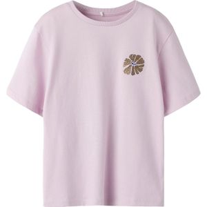 Biologisch Katoen - T-shirt - Glitterprint - Korte Mouwen