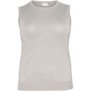 KAFFE - KC Regitta - Gebreide Top - Zilvergrijs
