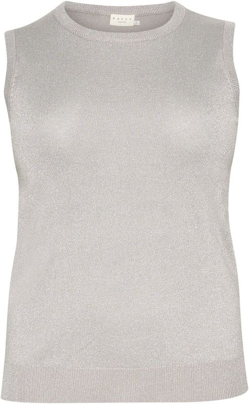 KAFFE - KC Regitta - Gebreide Top - Zilvergrijs