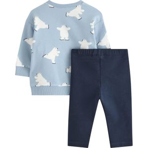 Lindex Set  navy / lichtblauw / wit