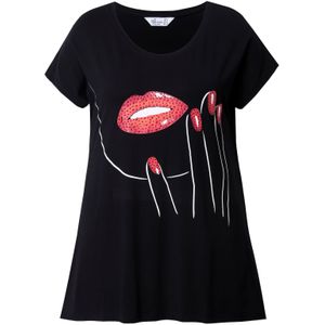 MIAMODA Shirt  koraal / rood / zwart