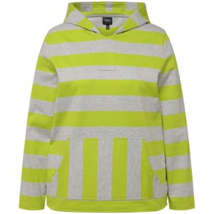 Ulla Popken Sweatshirt  grijs / kiwi