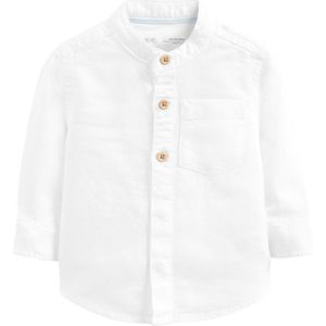 Next - Overhemd - Wit - Effen - Lange Mouw - Regular Fit