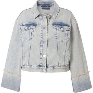 Ulla Popken Tussenjas  blauw denim