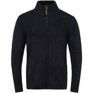 INDICODE JEANS Gebreid vest 'Bergen'  zwart