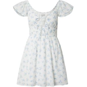 HOLLISTER Jurk  lichtblauw / offwhite