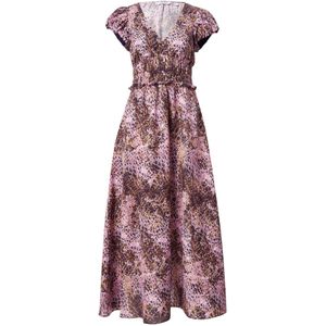 & Other Stories Jurk  donkerblauw / cognac / lila / wit