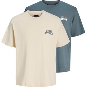 aprel Shirt  cyaan blauw / wolwit