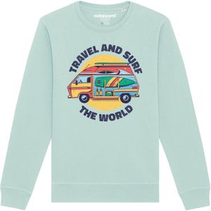 Watapparel Sweatshirt 'Travel and surf'  azuur / gemengde kleuren