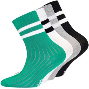 EWERS Sokken  lichtgrijs / groen / zwart / wit