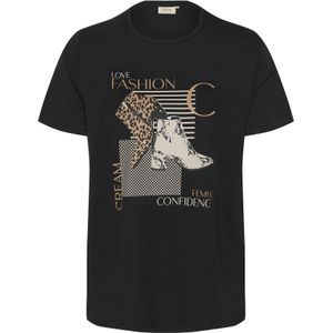 Cream Shirt 'CR Velie'  beige / donkerbeige / zwart