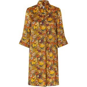 Dea Kudibal Jurk  blauw / curry / aubergine / kreeft