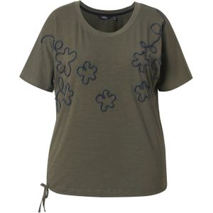 Ulla Popken Shirt  donkerblauw / olijfgroen