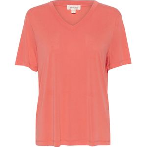 SOAKED IN LUXURY Shirt 'Columbine'  koraal