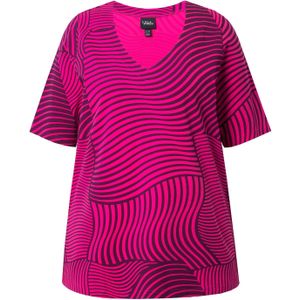 Ulla Popken Shirt  pink / zwart