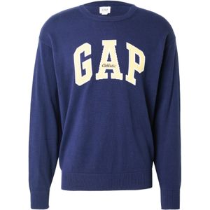 GAP Sweatshirt 'ATHLETIC'  navy / lichtgeel