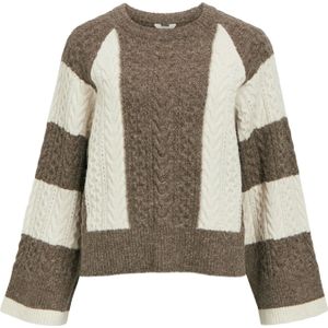 Gebreide Trui - Ronde Hals - Knitwear - Geribbelde Kraag - Lange Mouw