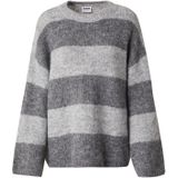Noisy may Oversized trui  grijs / donkergrijs