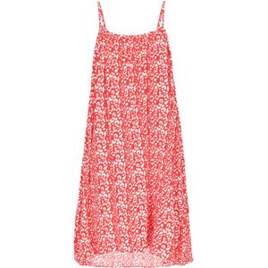 swirly Zomerjurk 'Spring Summer'  knalrood / wit