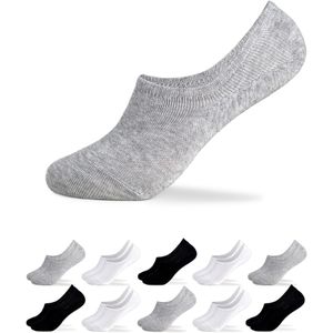 Occulto Enkelsokken 'Susi'  grijs gemêleerd / zwart / wit