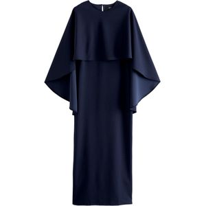 Next - Jurk - Navy - 7/8 Lengte - Normale Pasvorm - Halve Mouw