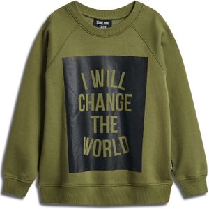 SOMETIME SOON Sweatshirt  olijfgroen / zwart