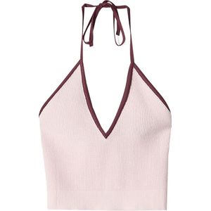Bershka Gebreide top  bessen / rosa