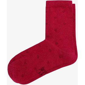 Scalpers Sokken 'Heart Lurex'  bessen / framboos