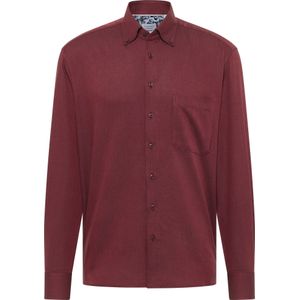 Eterna - Overhemd - Wijnrood - Comfort fit - Lange Mouwen - EASY IRON