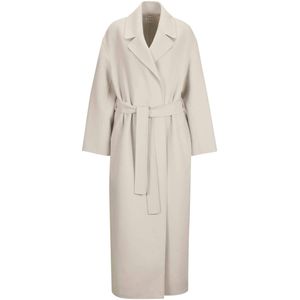 MADELEINE - Tussenmantel - Parelwit - Klassieke Mantel - Lange Pasvorm