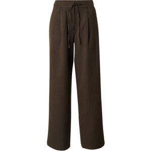 PIECES Broek 'FALKA'  bruin / wit