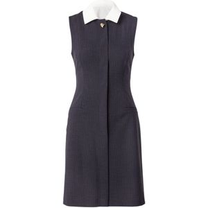 HUGO Jurk 'Kaledoni'  antraciet / lichtgrijs