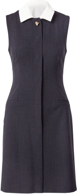 HUGO Jurk 'Kaledoni'  antraciet / lichtgrijs